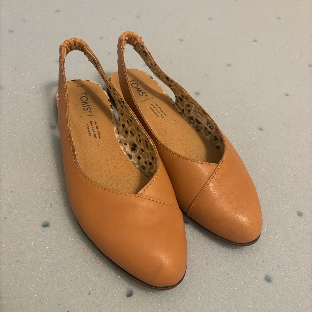 TOMS Julie Leather Slingback Sandals